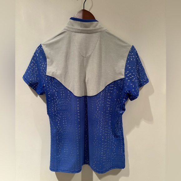 CUTTER & BUCK women’s drytec moisture wicking 50+ UPF cap sleeve golf top size M - Picture 2 of 4